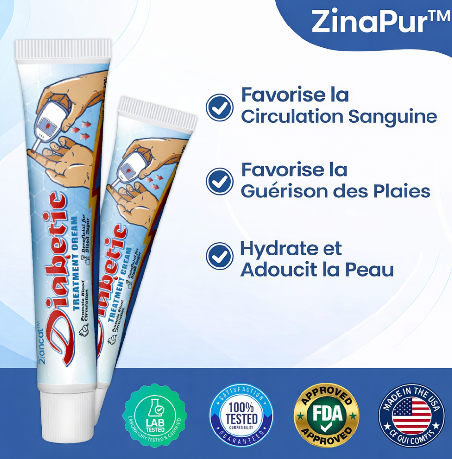 ZinaPur® Crème de traitement du diabète VitaGluco
